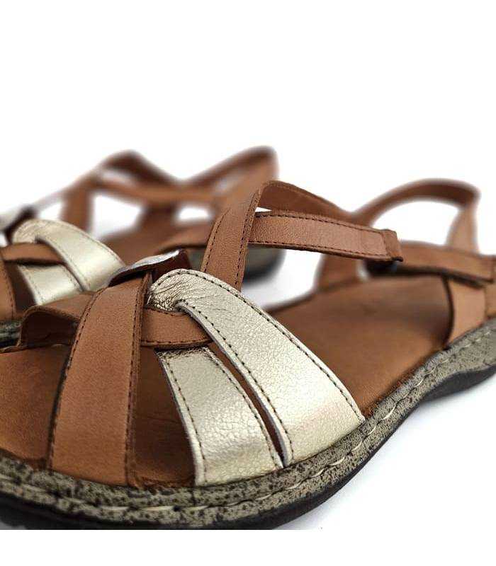 sandalias Vicmart mujer piel detalle tiras