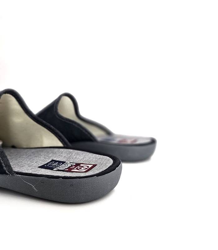 zapatillas casa hombre destalonadas gris