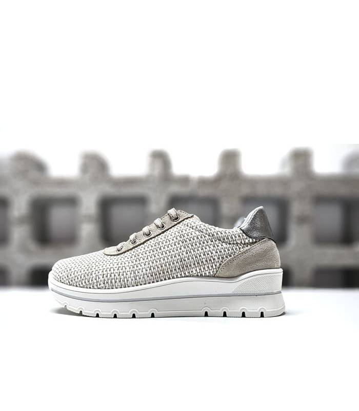 zapatos mujer verano beige vista lateral
