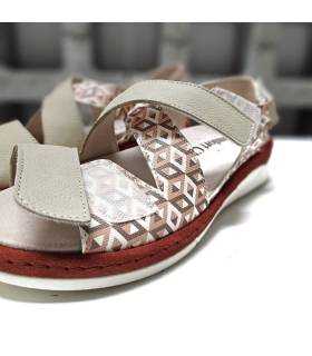 sandalias mujer cuña cómoda verano velcro