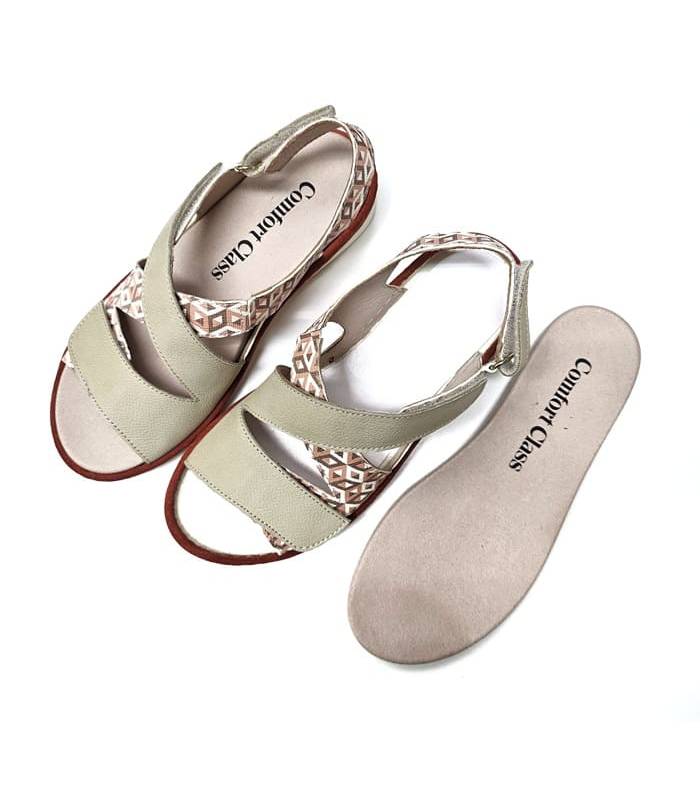 sandalias mujer plantilla extraible vista superior
