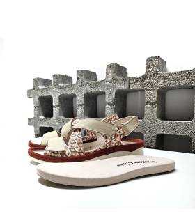 sandalias mujer beige plantilla extraible cómodas