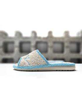 zapatillas abiertas mujer gomus rizo algodón, perfil