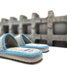 trsera de zapatillas abiertas mujer de tela de rizo para el verano