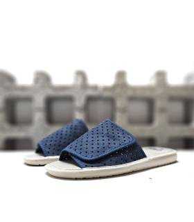 zapatillas verano ligeras hombre azul suela gomus