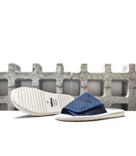 zapatillas verano ligeras hombre azul suela gomus