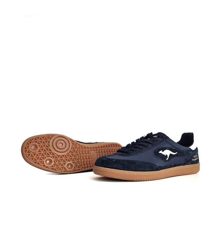 zapatillas kangaroos hombre azul suela gum