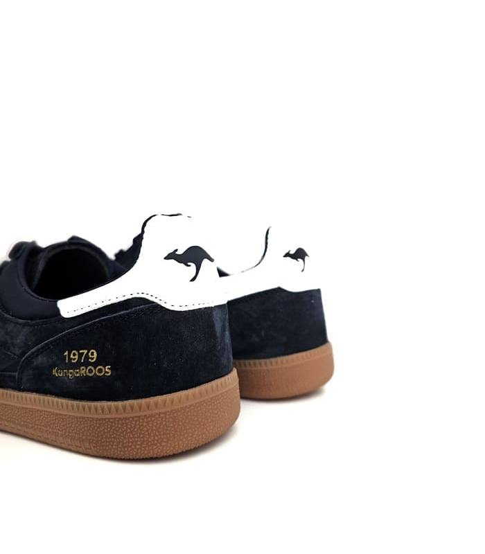 zapatillas kangaroos hombre talón azul contraste