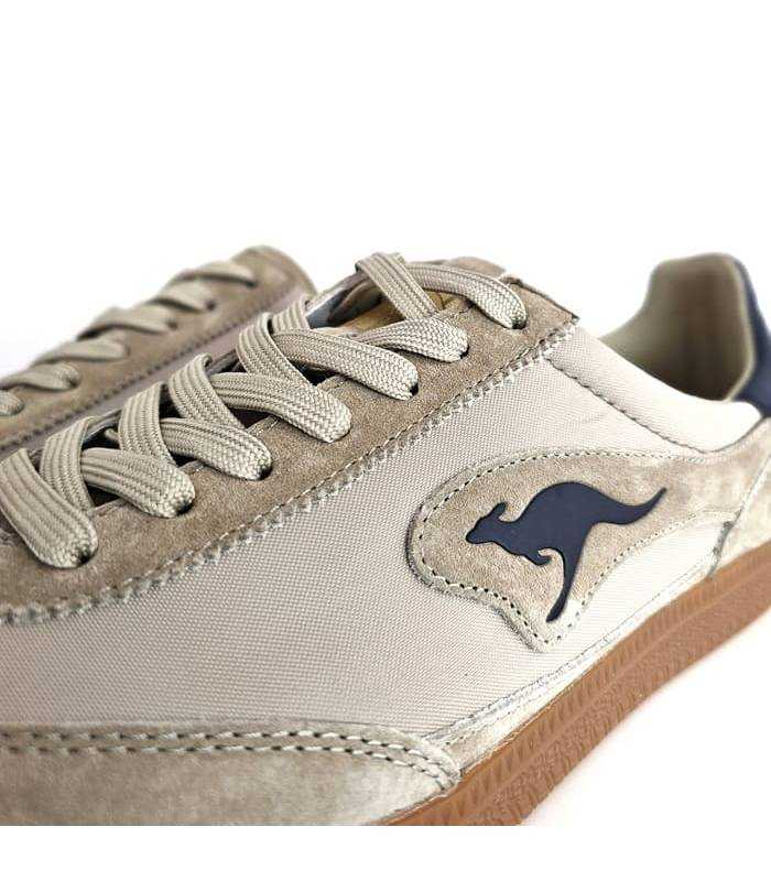 zapatillas piel hombre kangaroos detalle logo