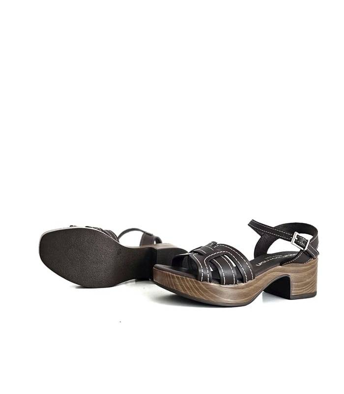 sandalias mujer cómodas marrones suela