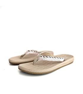 chanclas mujer cómodas playa Nicoboco beige