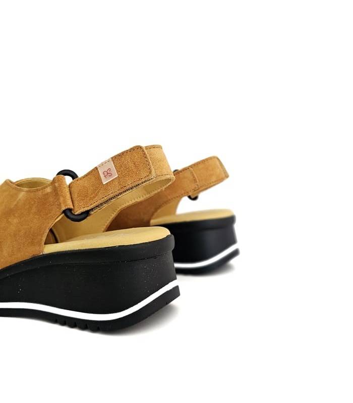 sandalias mujer cuña cómodas velcro ajuste