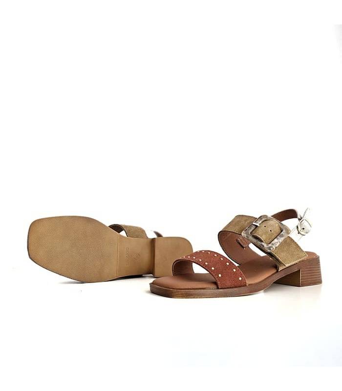 sandalias mujer cuero verano plantilla acolchada