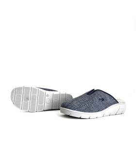 zapatillas mujer azul cuña 3 cm cómodas casa
