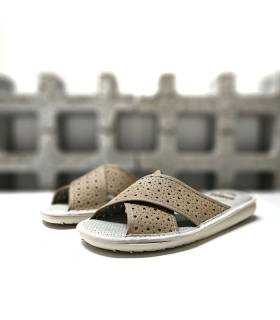 zapatillas casa mujer verano Gomus beige