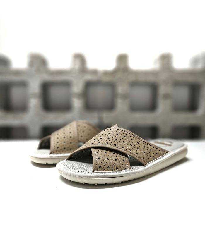 zapatillas casa mujer verano Gomus beige