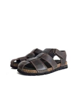 sandalias hombre cómodas marrón