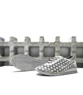 zapatos calados mujer cómodos gris