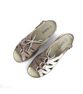 sandalias beige confort pies delicados plantilla extraible