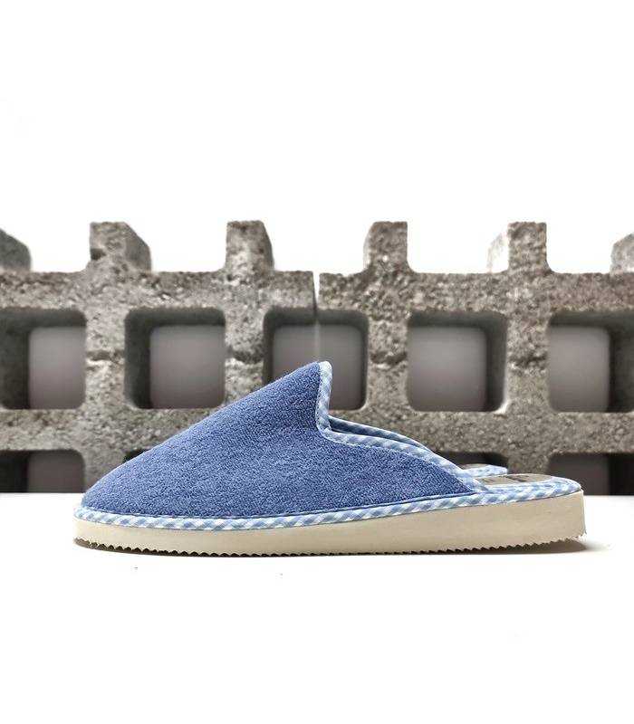 zapatillas casa mujer ligeras azul