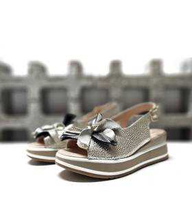 sandalias mujer Chika10 cómodas doradas