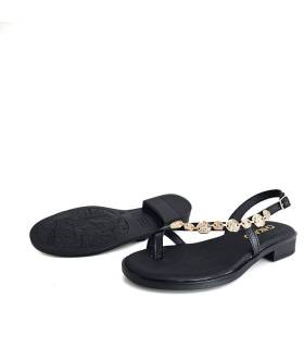 sandalias mujer negras suela antideslizante