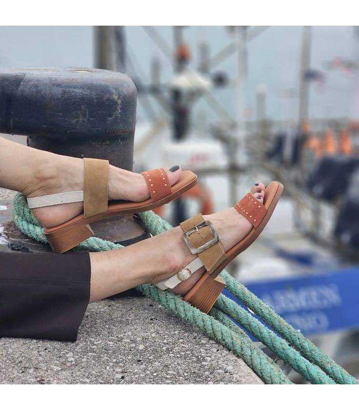 sandalias mujer piel cómodas Chika10 Binka puestas de rebjaas