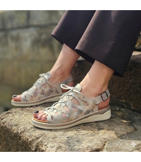 Sandalias Comfort Class mujer cordones cuña ligera puestas de rebajas