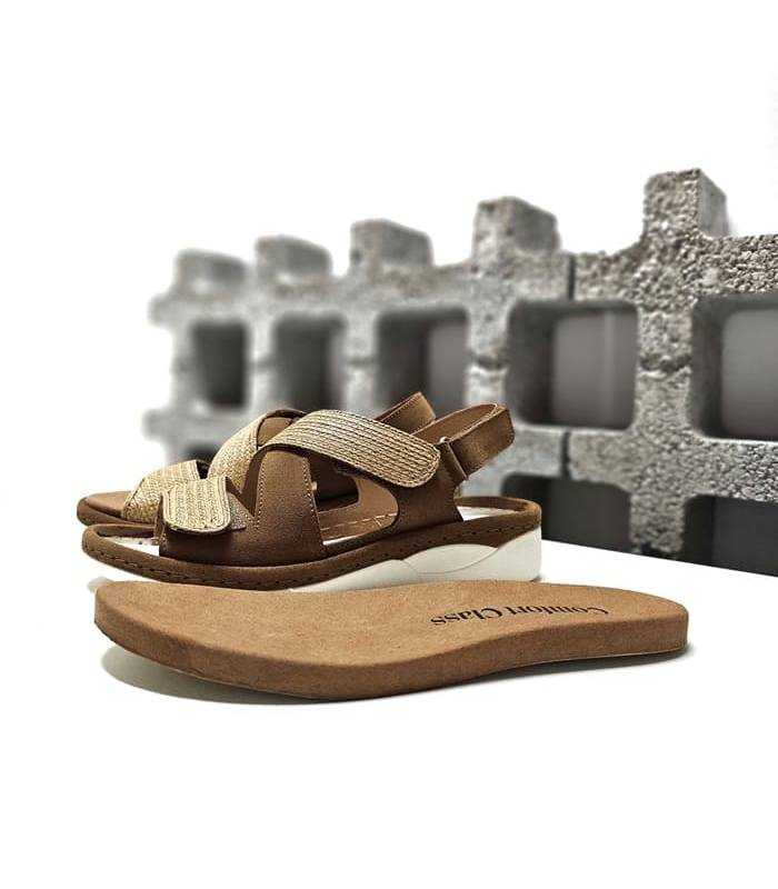 sandalias mujer plantilla extraíble piel