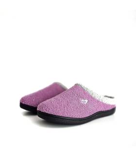 zapatillas casa mujer verano rizo fucsia Plumaflex