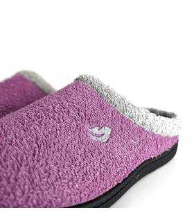 zapatillas Plumaflex mujer fucsia tejido rizo