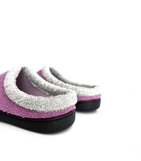 detalle tejido rizo fucsia zapatillas Plumaflex