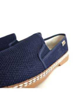 alpargatas hombre azul marino lona Laro detalle tejido