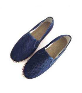 alpargatas hombre verano azul marino vista superior