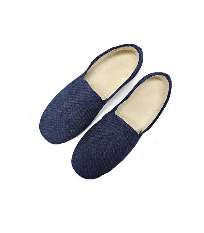vista superior alpargatas hombre verano azul marino