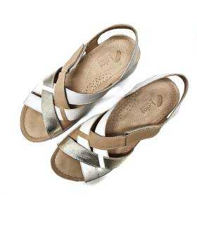 vista superior sandalias mujer plantilla mullida