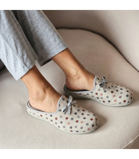 Zapatillas casa mujer lunares plantilla extraíble Cabrera puestas