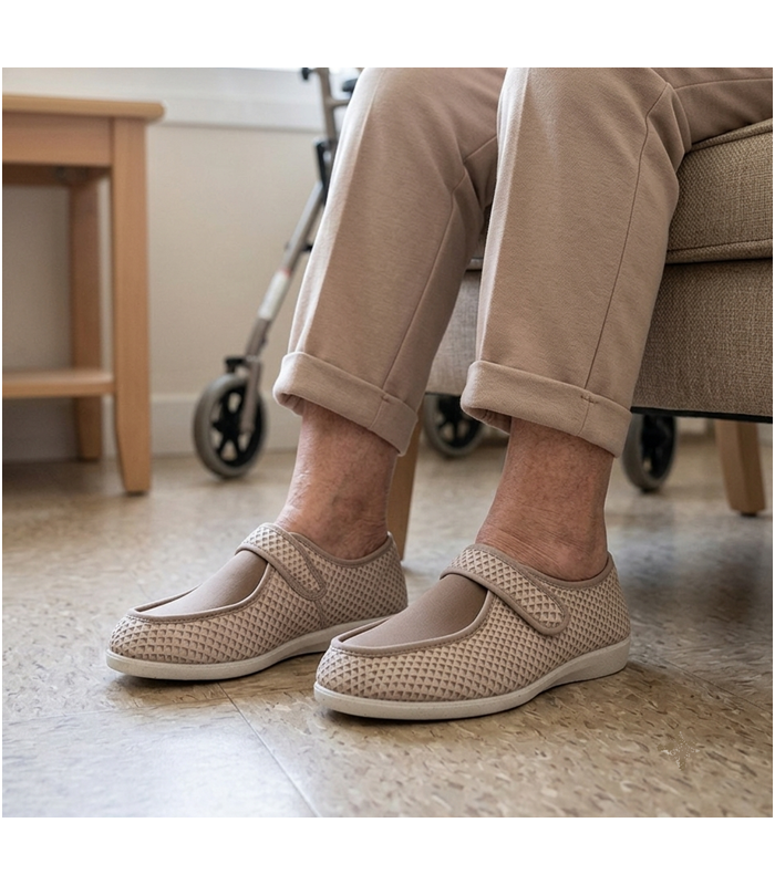 Zapatillas alpargatas confort mujer Cutillas para personas mayores puestas