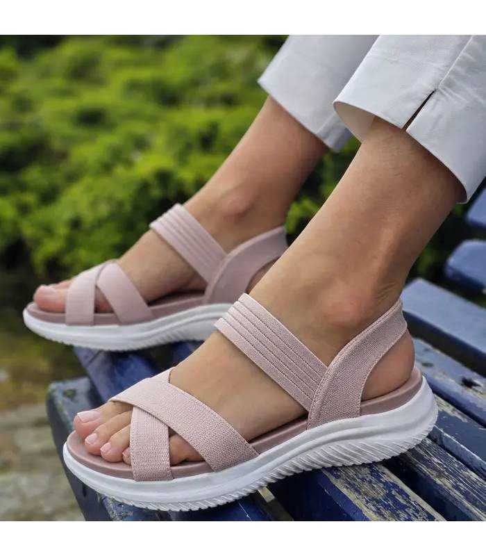 Sandalias Skechers mujer rebajas Slip-ins rosa comodas puestas