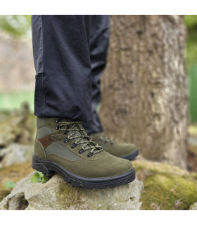 Botas caza senderismo Fortun 434 kaki comodas puestas