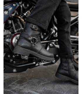 Botas hombre estilo motorista piel de Nifty ngras puestas