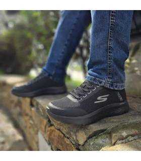 Zapatillas deportivas hombre skechers Go Walk Flex Netro Slip-ins puestas