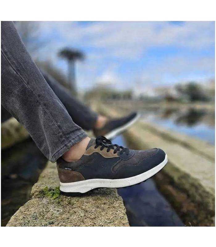Zapatos deportivos hombre piel impermeables Grisport puestos