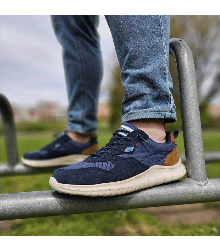 Zapatillas Hombre Piel Textil Coronel Tapioca puestas de rebajas