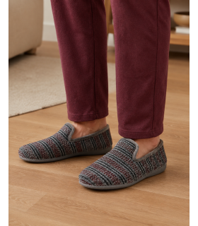 Zapatillas casa hombre invierno Gema Garcia clentitas puestas