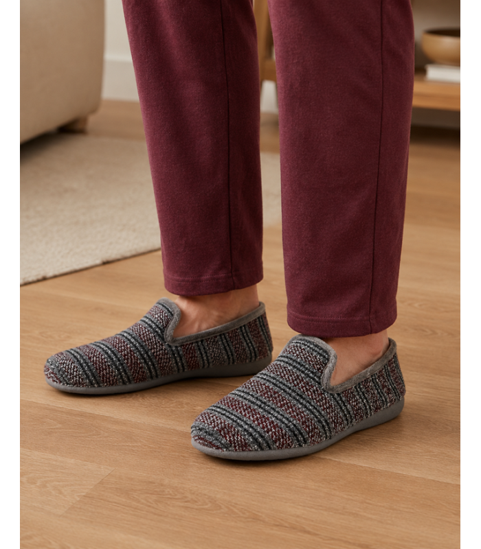 Zapatillas casa hombre invierno Gema Garcia clentitas puestas