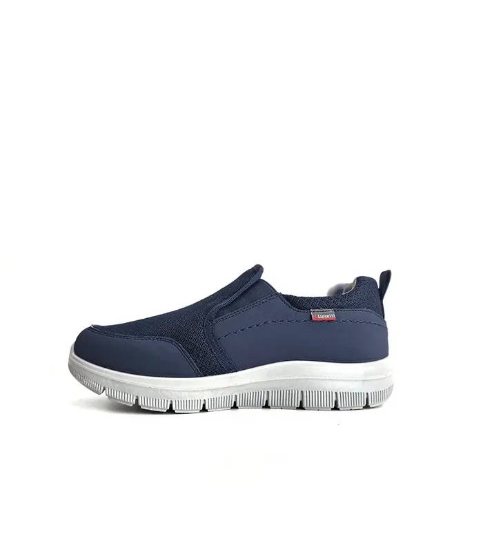 perfil mocasines hombre Luisetti comodos azules