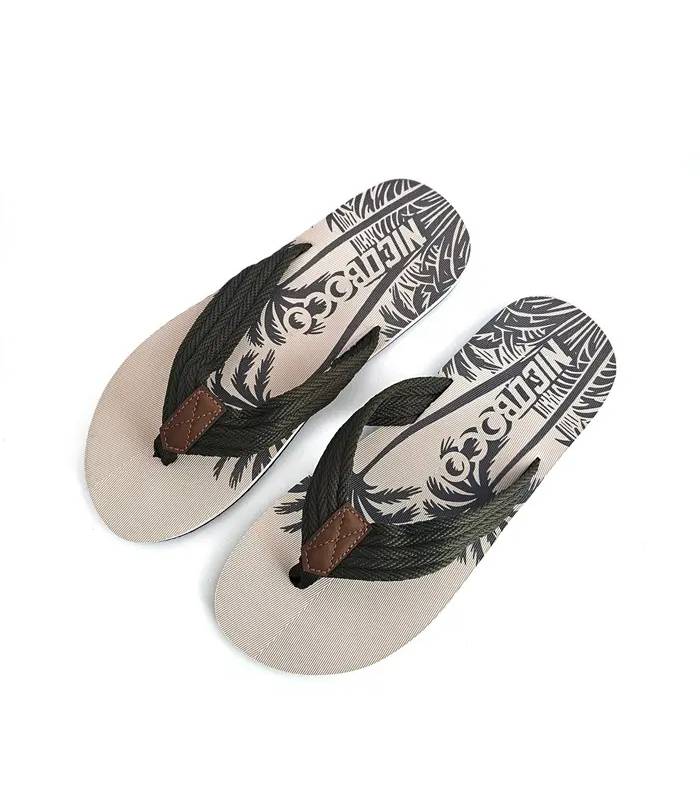chanclas playa hombre verdes
