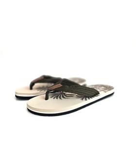 chanclas tropicales verdes Nicoboco
