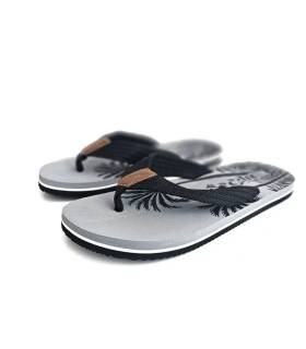 chanclas tropicales negras Nicoboco